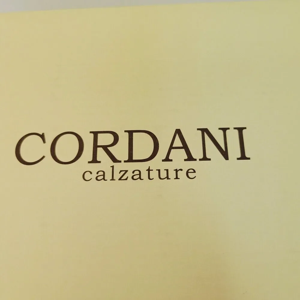 Cordani Empty Shoe Box Original Packaging Inserts Size 38 Bizzy Black Suede Gift